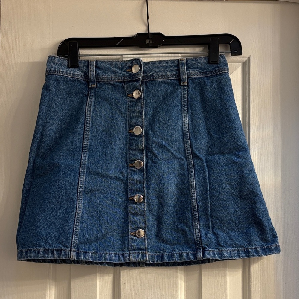 H&M Blue Denim Mini Skirt
